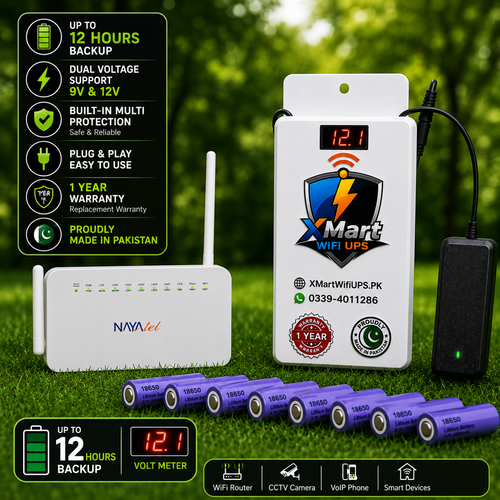 XMart WiFi UPS – XP Turbo | Digital Display | Up to 12 Hours Backup